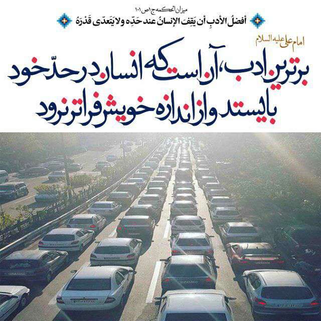 حدیثی از امام علی در مورد ادب